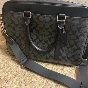 Coach messenger bag. Fits lab tops, etc.